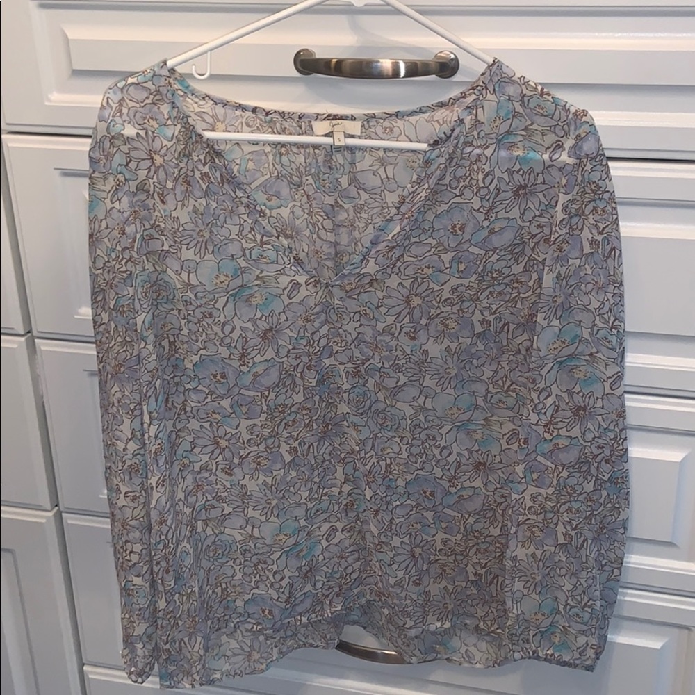 Joie Sz Small floral v neck flowy blouse